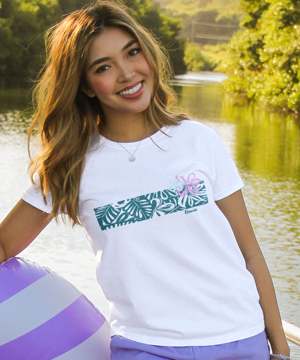 Into Bloom - White Short Sleeve Crewneck T-Shirt View 2