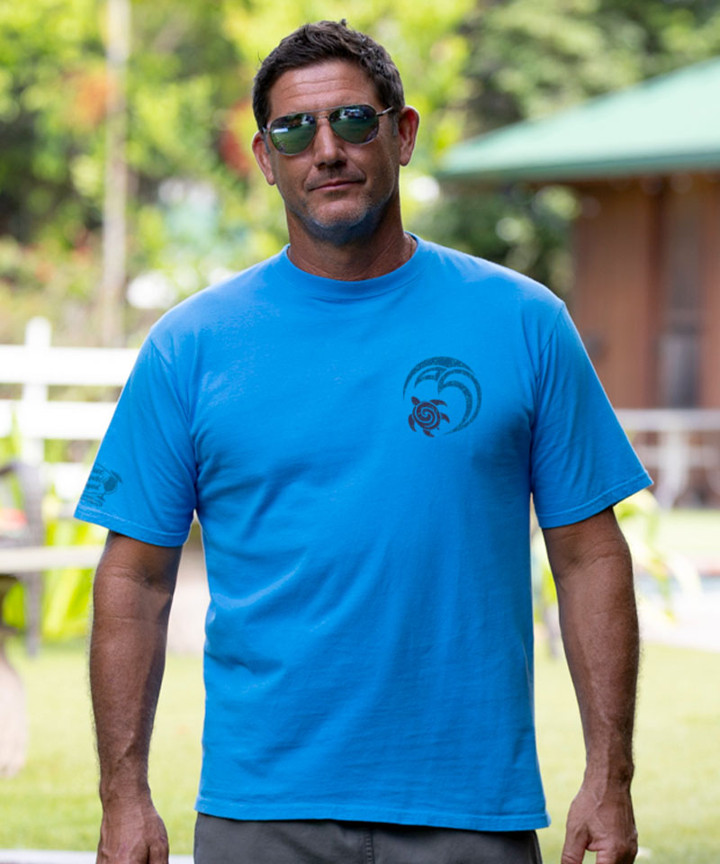 Malama - Blue Hawaii Dyed Short Sleeve Crewneck T-Shirt