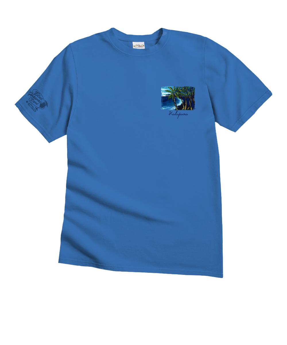 Kalapana - Blue Hawaii Dyed Short Sleeve Crewneck T-Shirt