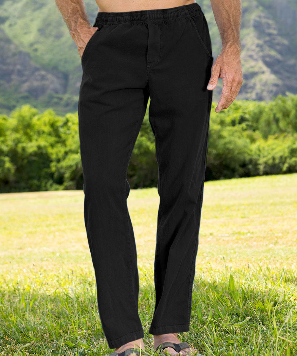 Black Twill Pants