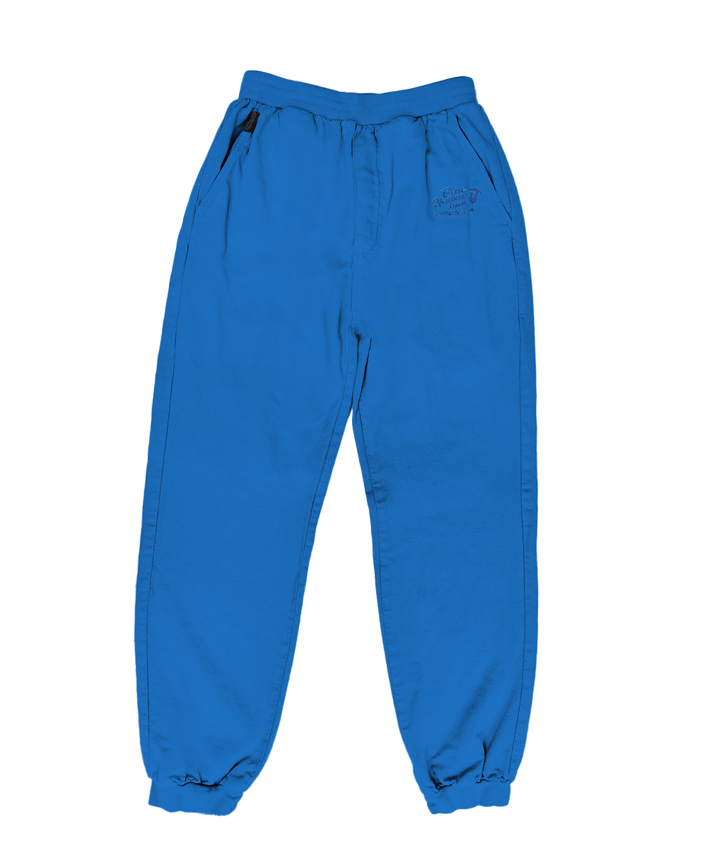Blue sweatpants on a white background View 7