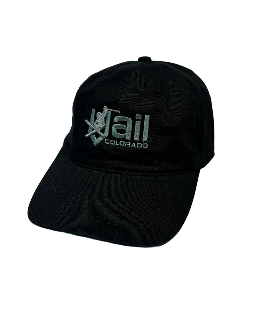 Black cap with 'Jail Colorado' logo on a white background View 1