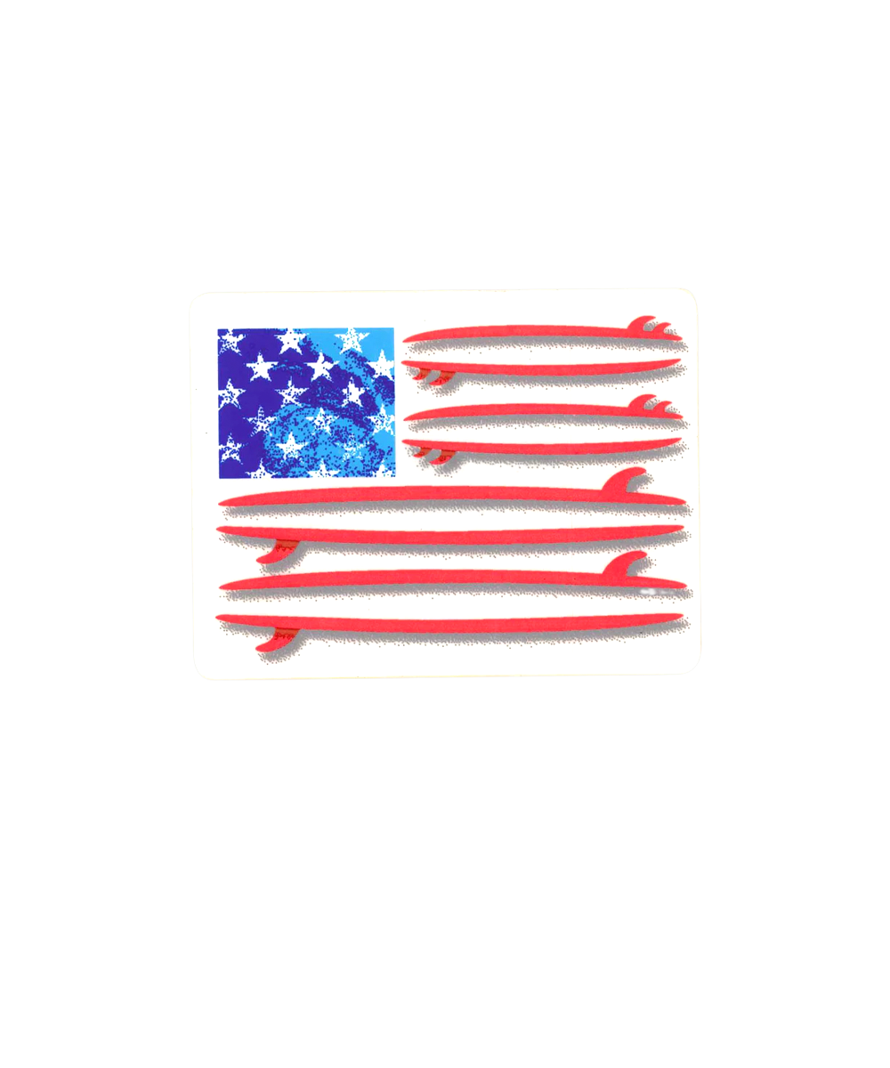 American flag design on a white background