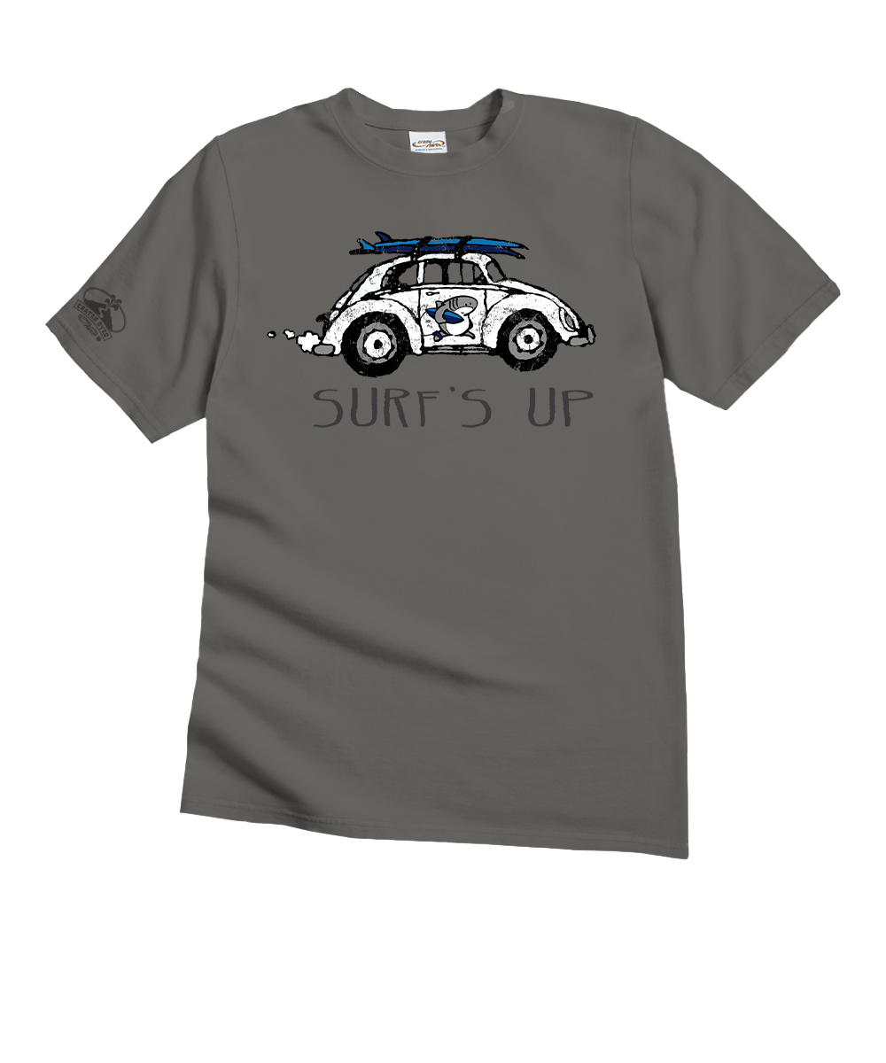 Volkswagen Surfs Up Sharka™ - Crater Dyed® Short Sleeve Crewneck T-Shi