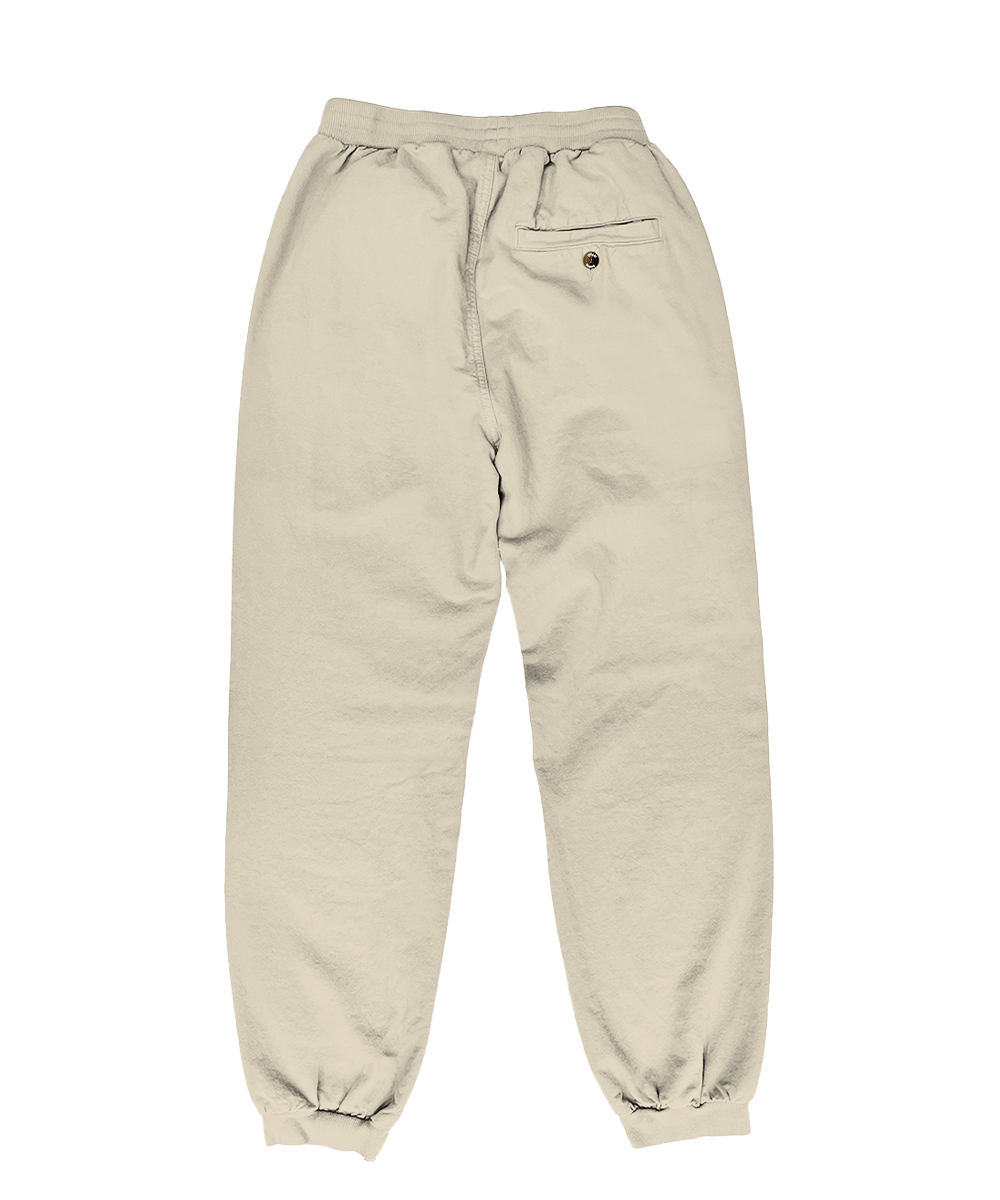 Beige sweatpants on a white background View 4