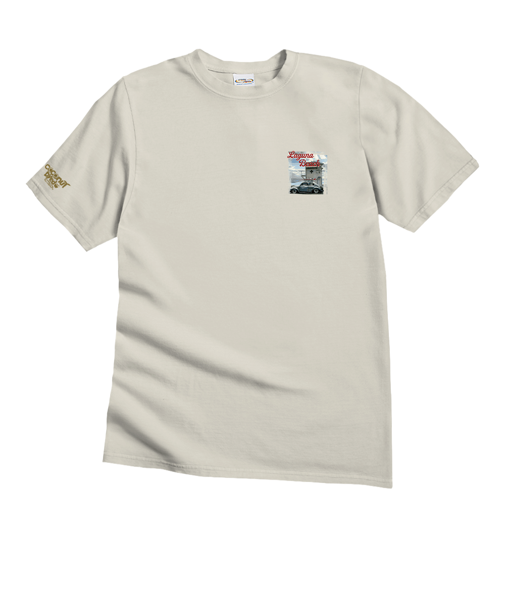 Volkswagen Laguna Beach Bug - Coconut Dyed Short Sleeve Crewneck T-Shirt
