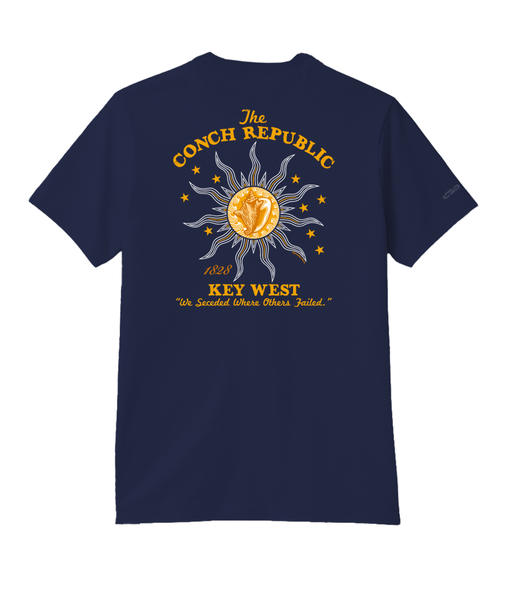 Key West Conch Republic - Indigo Short Sleeve Pima T-Shirt