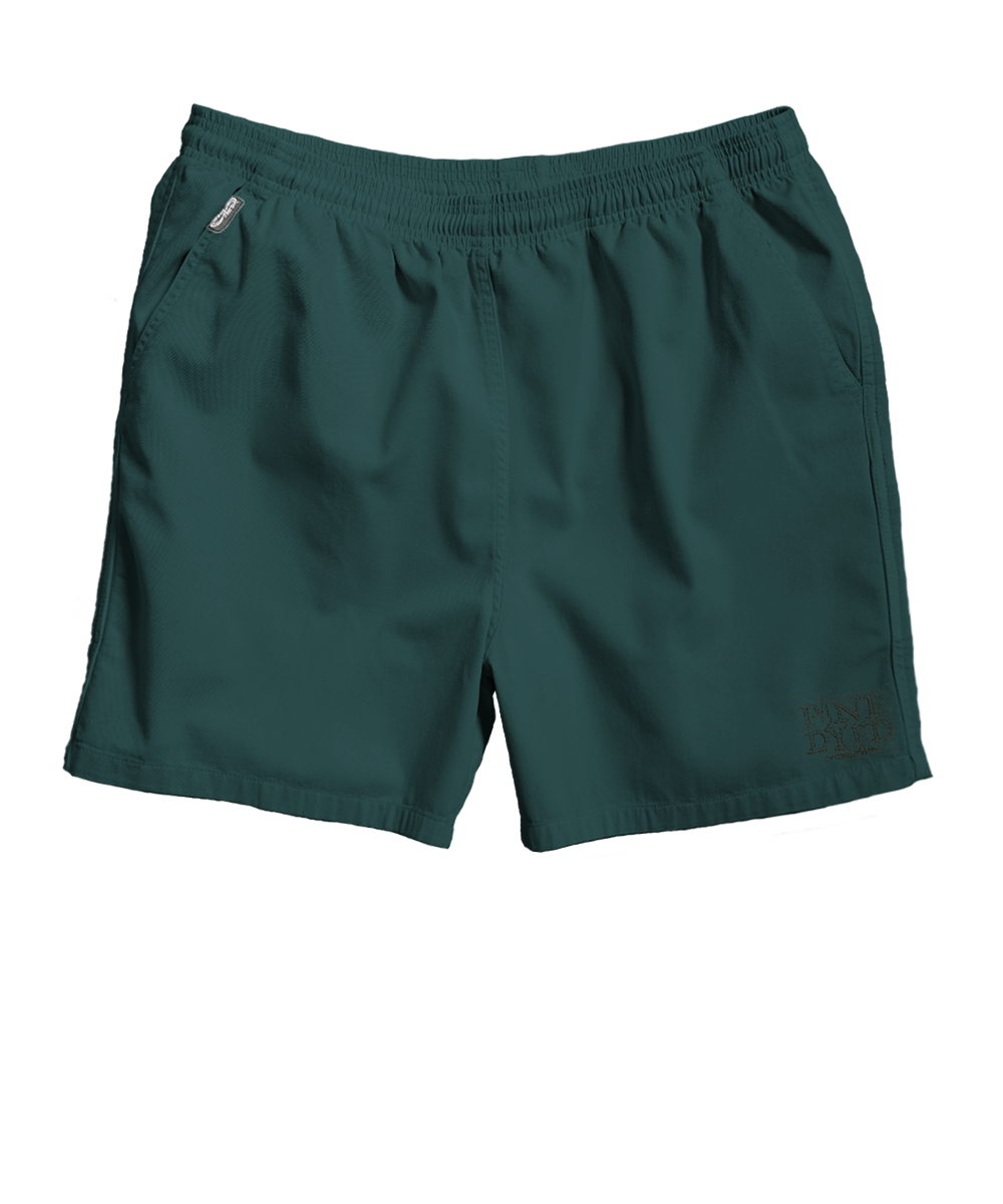 Green shorts with white trim on a transparent background View 22