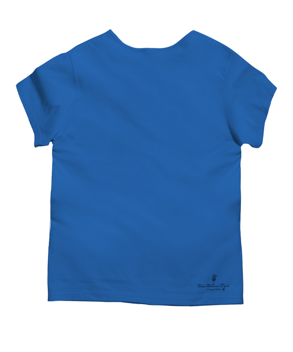 Blue Hawaii scoop neck on a white background View 4