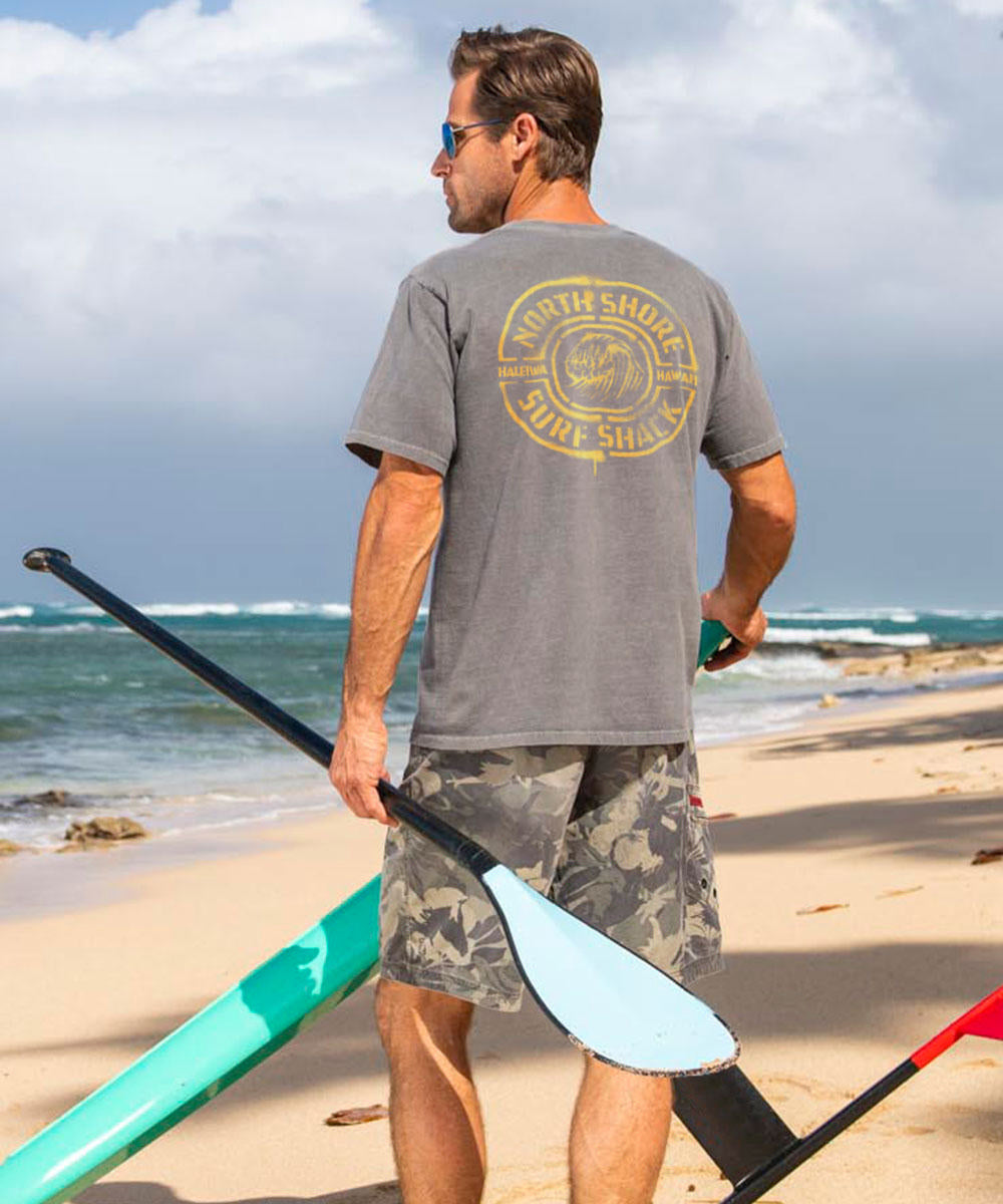 North Shore Surf Shack - Crater Dyed® Short Sleeve Crewneck T-Shirt