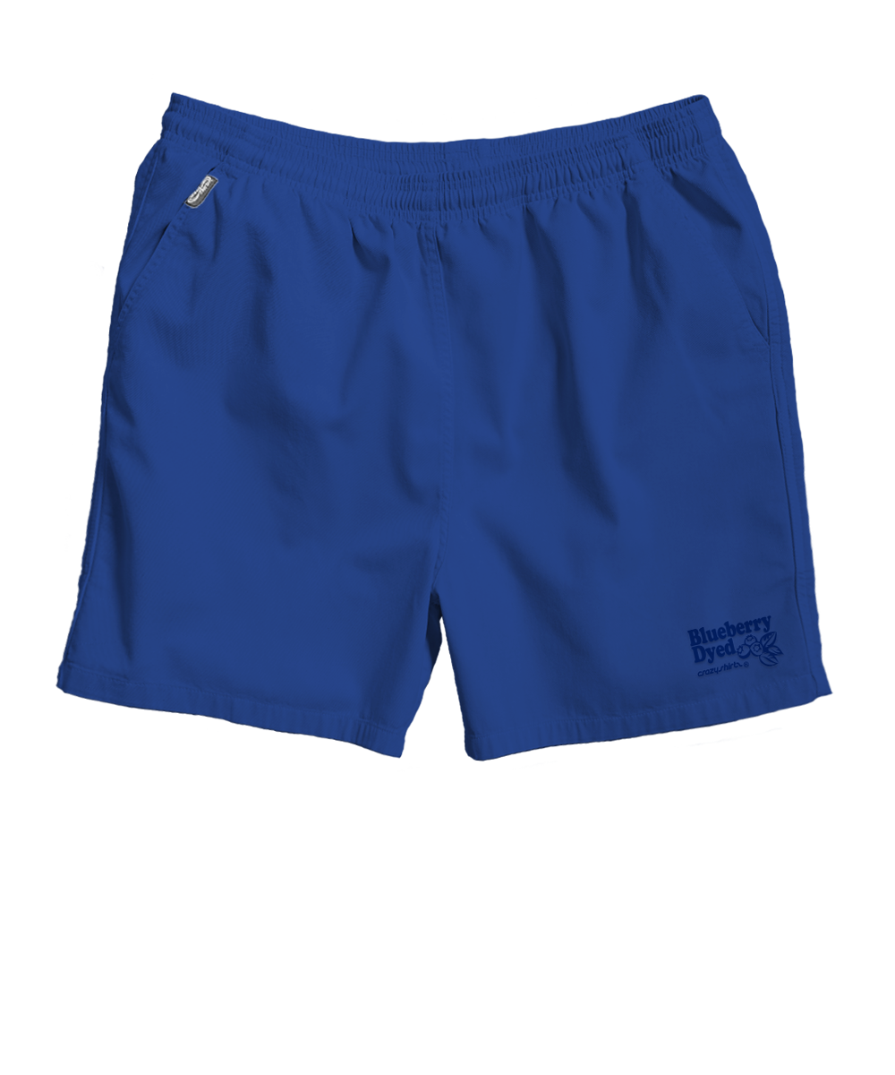Blueberry Dyed Men's Twill Shorts | 100% Cotton Crazyshorts®