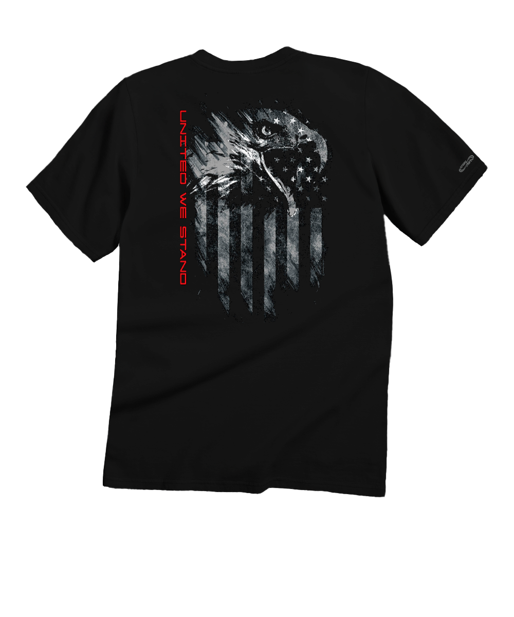 United Eagle - Black Short Sleeve Crewneck T-Shirt