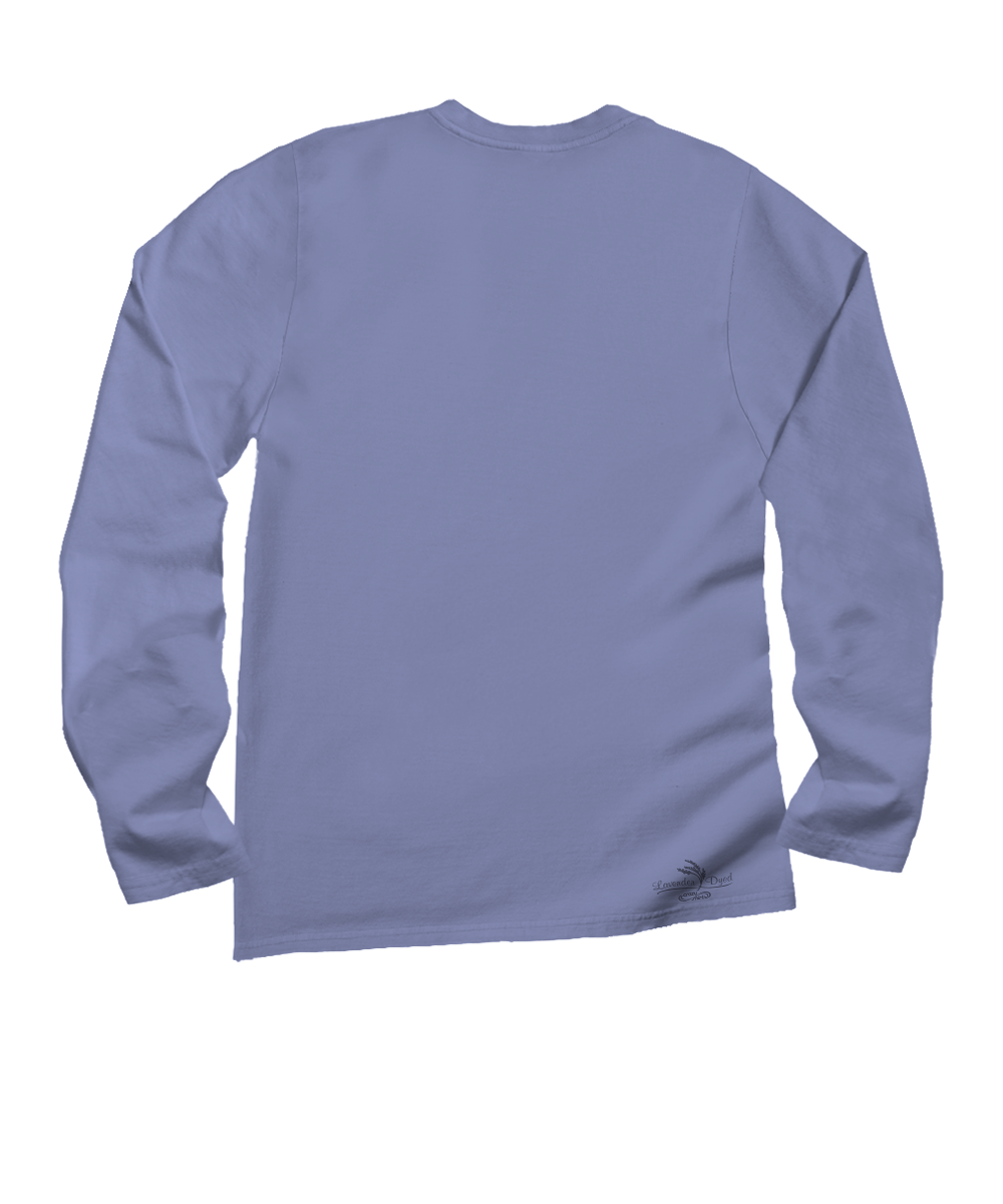 Purple long sleeve on a white background View 4