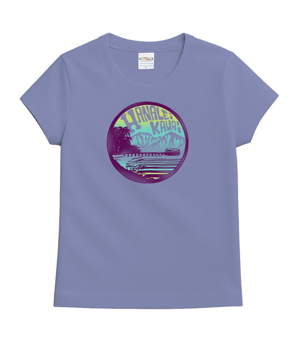 Hanalei Dream - Lavender Dyed Short Sleeve Crewneck T-Shirt