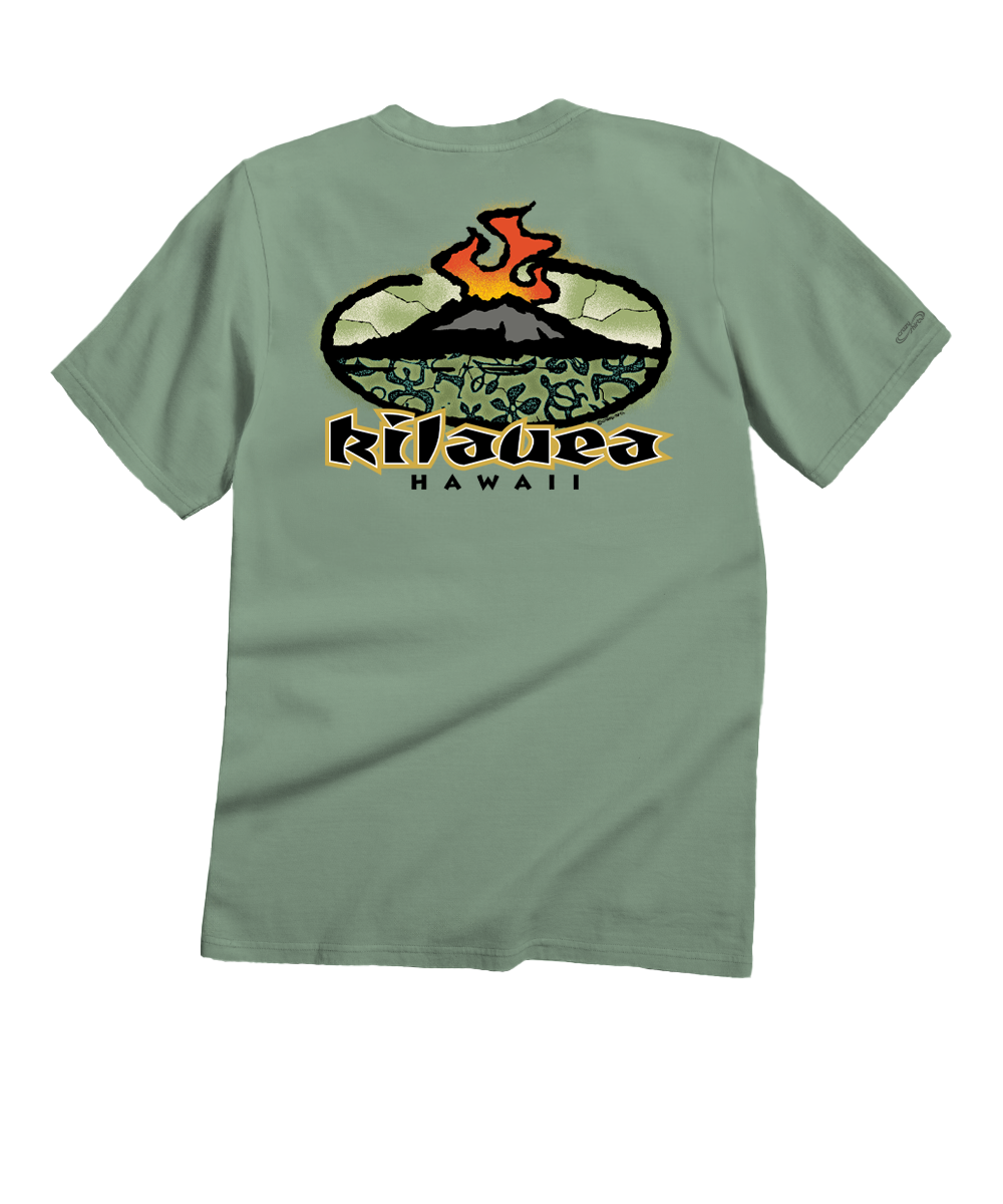 Kilauea Petro T-Shirt | Men's Seaglass Short Sleeve Crewneck