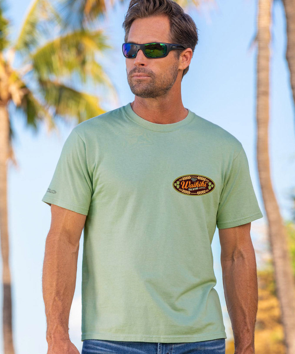 Waikiki Brewing Co - Seaglass Short Sleeve Crewneck T-Shirt