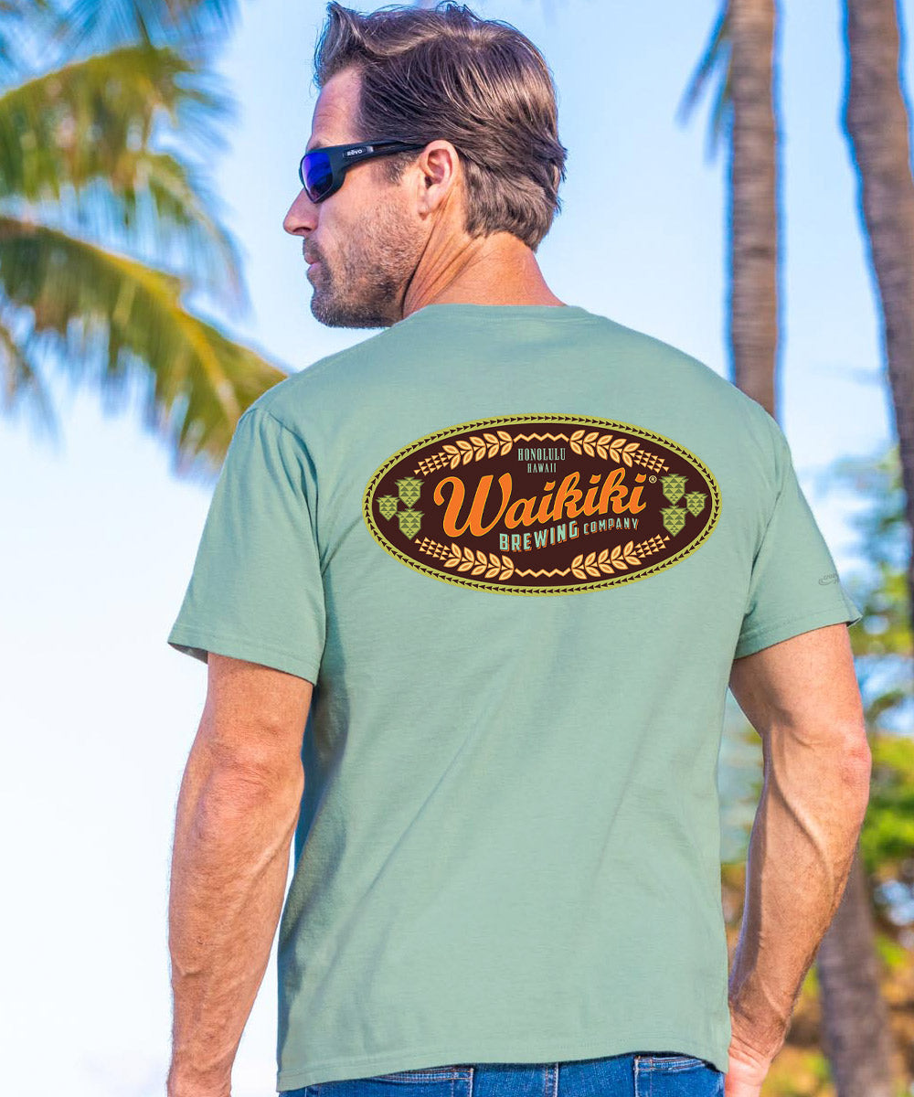 Waikiki Brewing Co - Seaglass Short Sleeve Crewneck T-Shirt