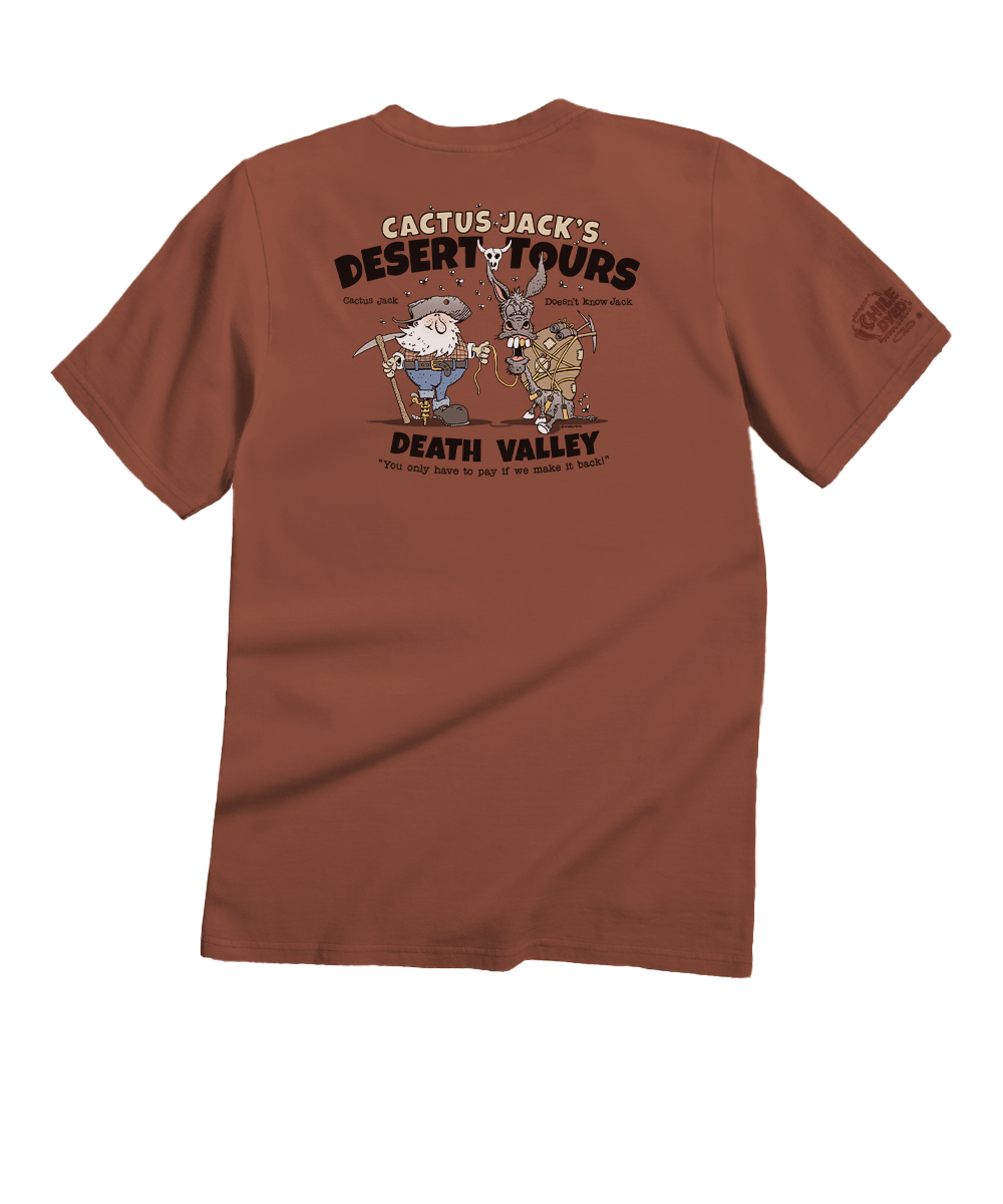 Cactus Jacks Death Valley - Chile Dyed Short Sleeve Crewneck T-Shirt