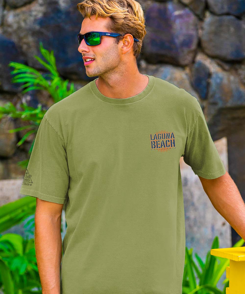 Laguna Beach - Hemp Dyed Short Sleeve Crewneck T-Shirt