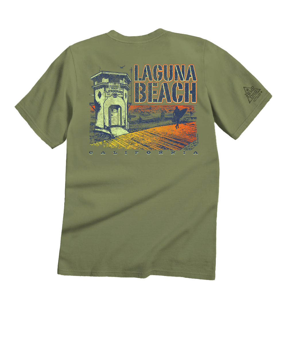 Laguna Beach - Hemp Dyed Short Sleeve Crewneck T-Shirt
