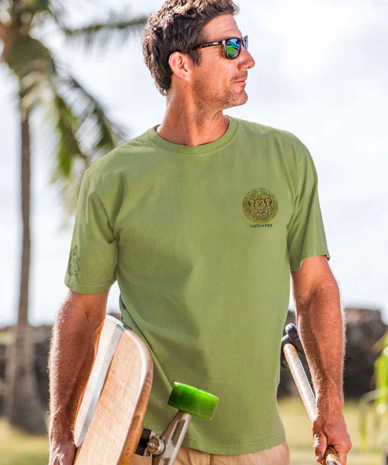 Tribal Turtle - Hemp Dyed Short Sleeve Crewneck T-Shirt