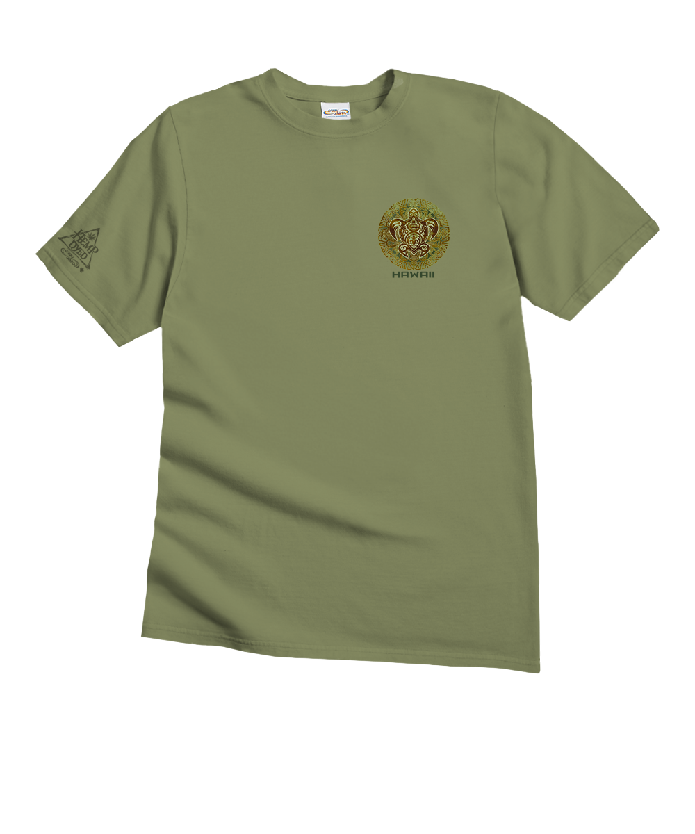 Tribal Turtle - Hemp Dyed Short Sleeve Crewneck T-Shirt