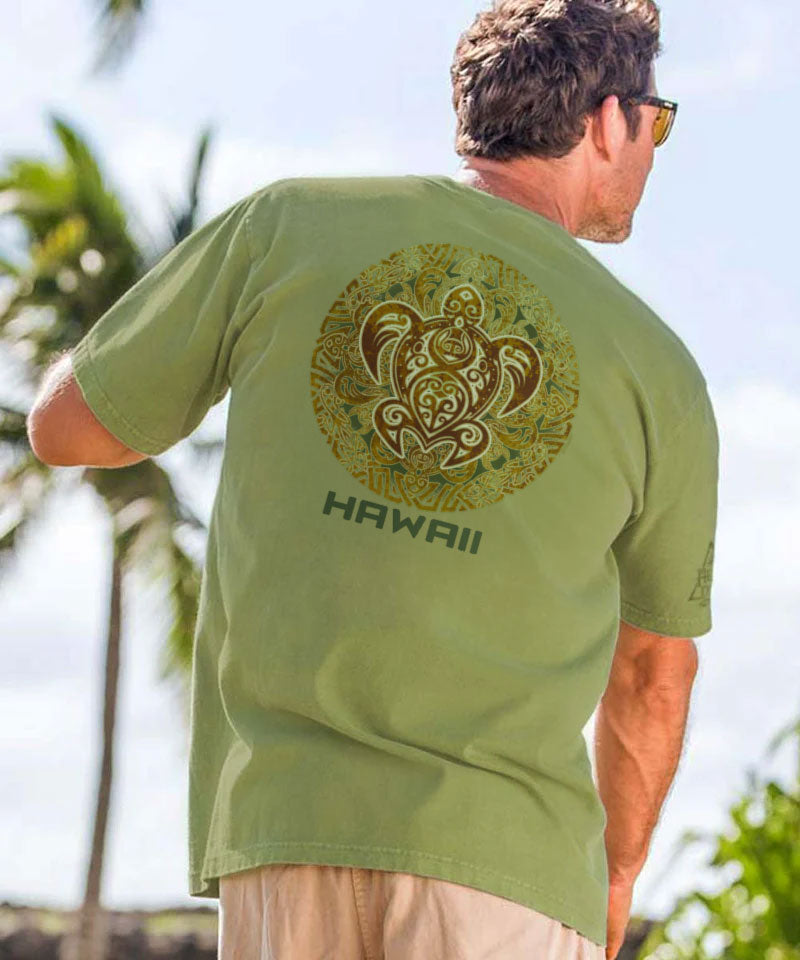 Tribal Turtle - Hemp Dyed Short Sleeve Crewneck T-Shirt
