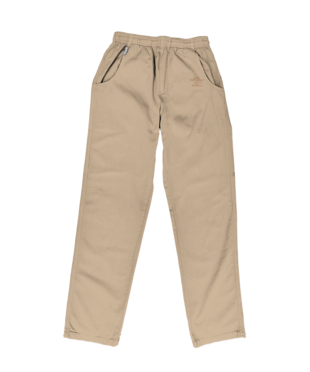Beige pants on a white background View 1