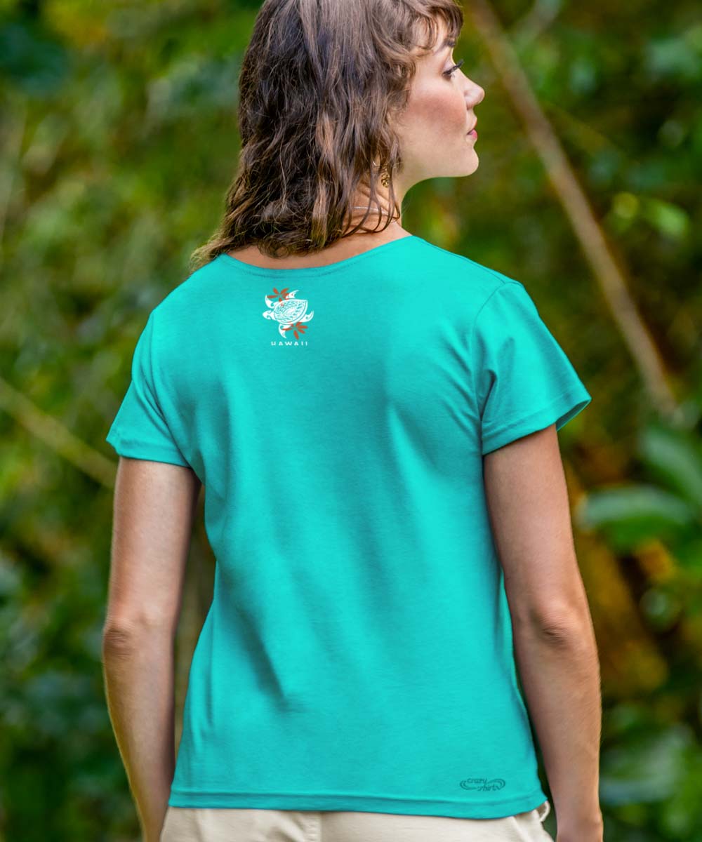 Retro Honu Puas - Ocean Short Sleeve Pima T-Shirt