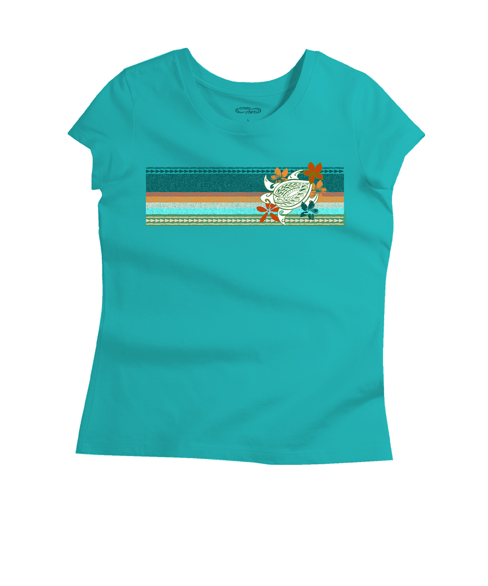 Retro Honu Puas - Ocean Short Sleeve Pima T-Shirt