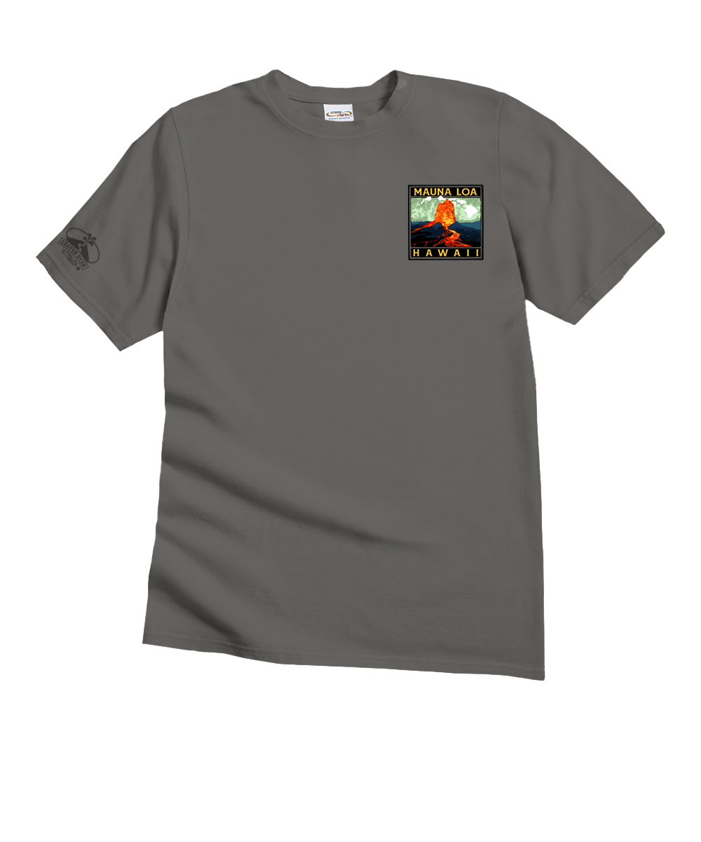 Retro Mauna Loa - Crater Dyed® Short Sleeve Crewneck T-Shirt