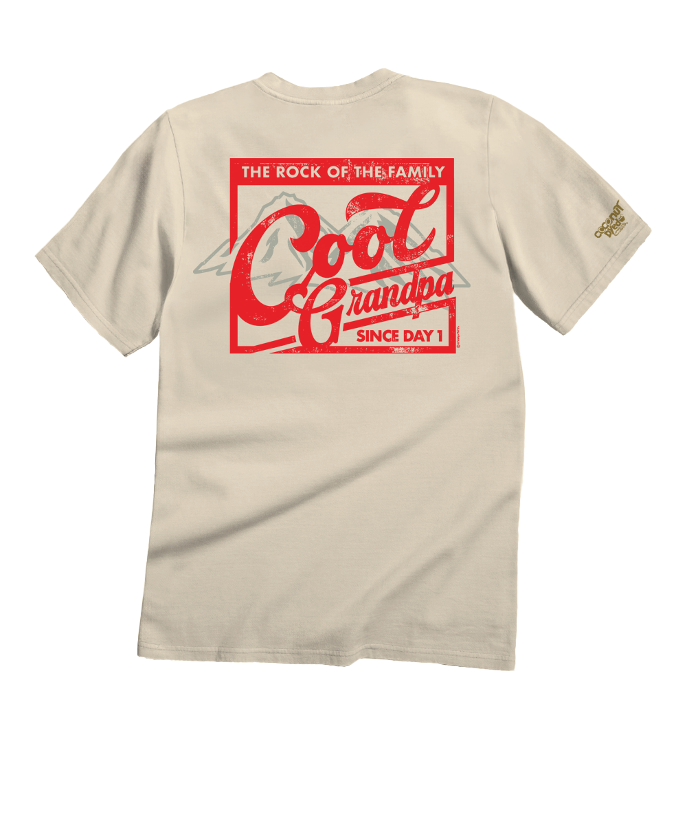 Rock Of The Family - Coconut Dyed Short Sleeve Crewneck T-Shirt