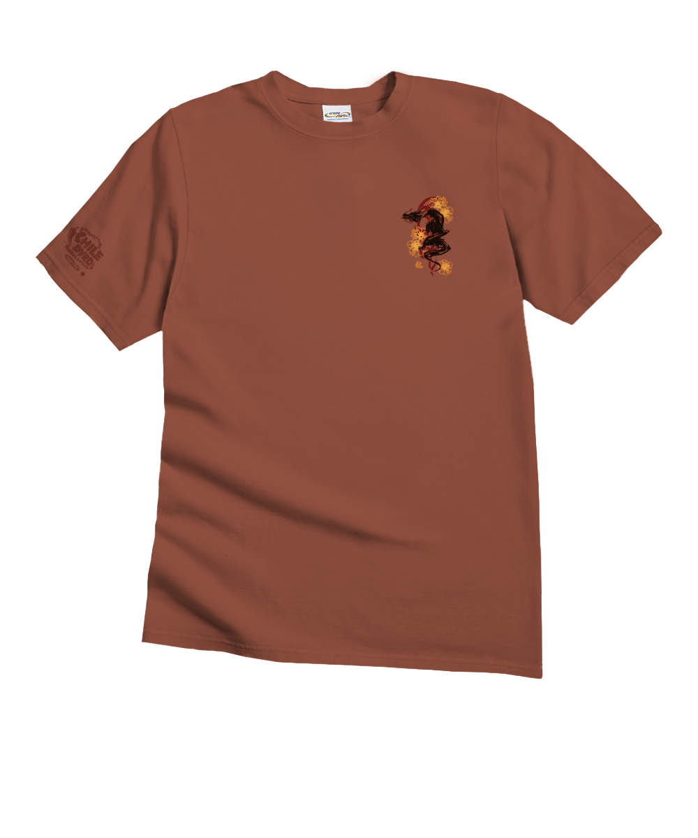 Ink Dragon - Chile Dyed Short Sleeve Crewneck T-Shirt