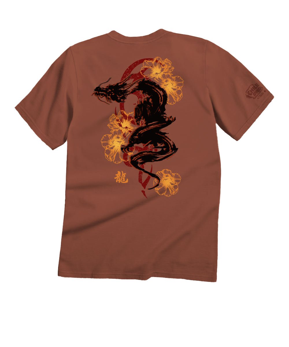 Ink Dragon - Chile Dyed Short Sleeve Crewneck T-Shirt