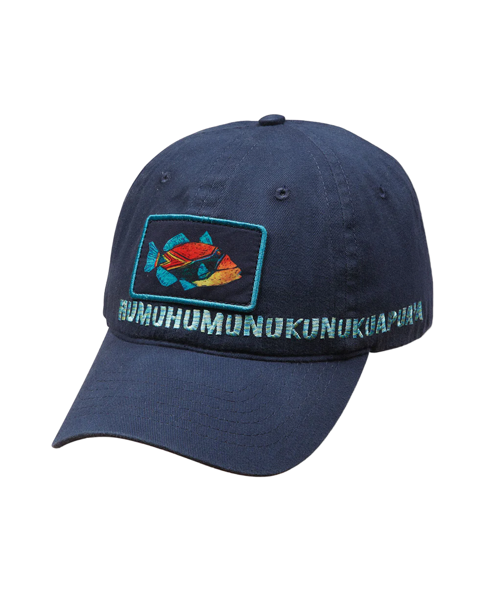 Humu Kalakoa Twill Hat | Adjustable Cap in Navy Blue