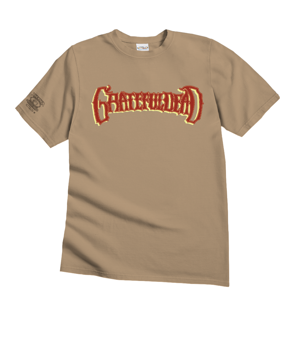 Grateful Dead Surfs Up - Kona Coffee Dyed Short Sleeve Crewneck T-Shirt