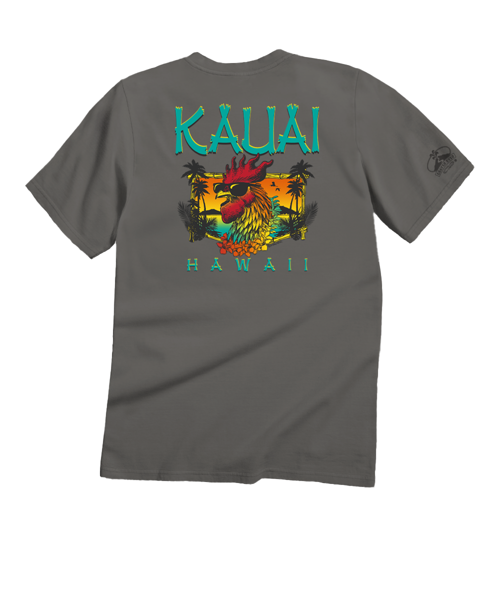 45R★ KAUAiiちゃんTシャツ Kauai Chicken - Crater Dyed® Short Sleeve Crewneck T-Shirt