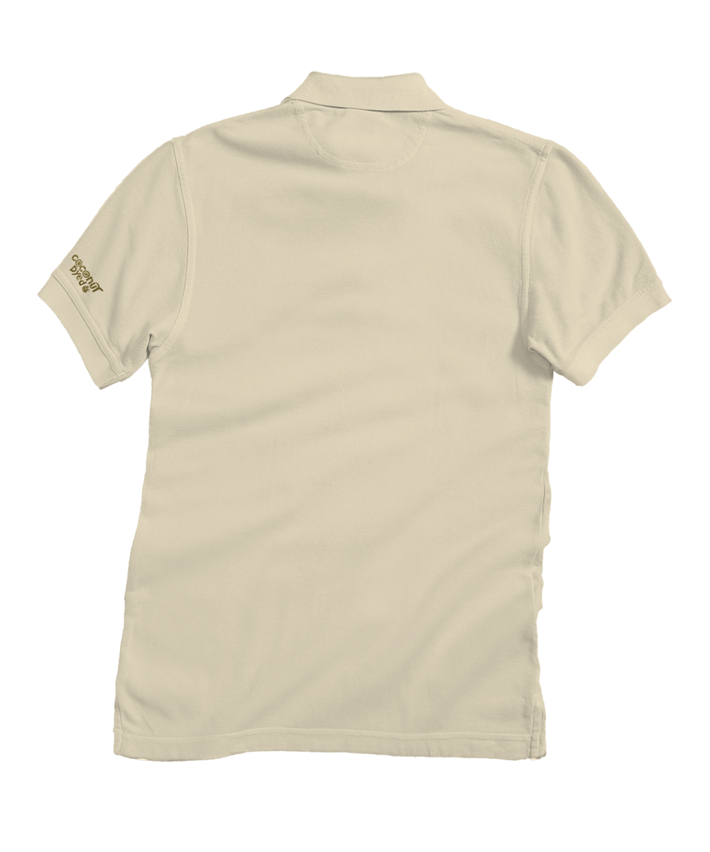 Light beige polo shirt on a white background View 4
