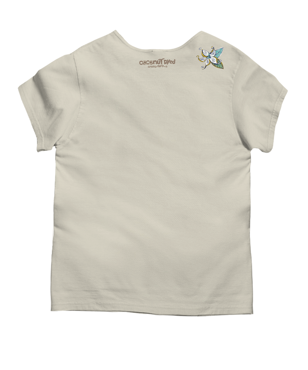 Stranded Mokihana - Coconut Dyed Short Sleeve Scoop Neck T-Shirt