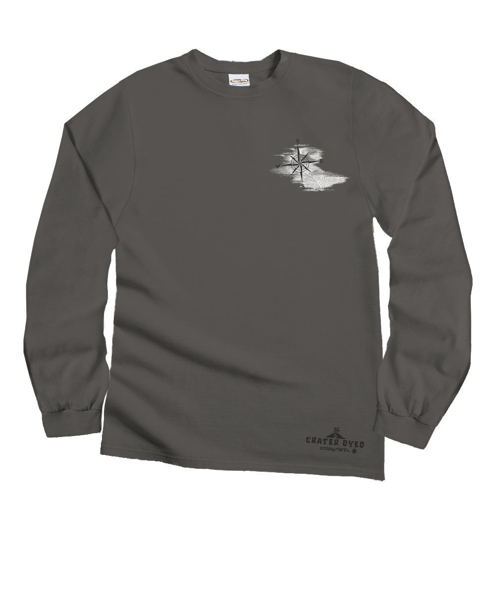 Sail Away - Crater Dyed® Long Sleeve Crewneck T-Shirt