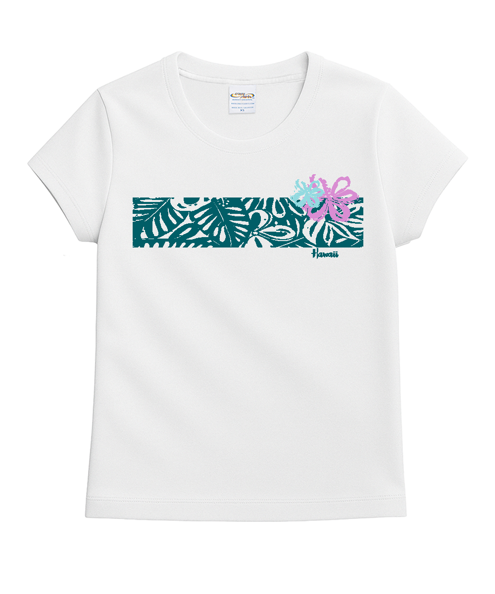White t-shirt with a colorful graphic design on a white background View 1