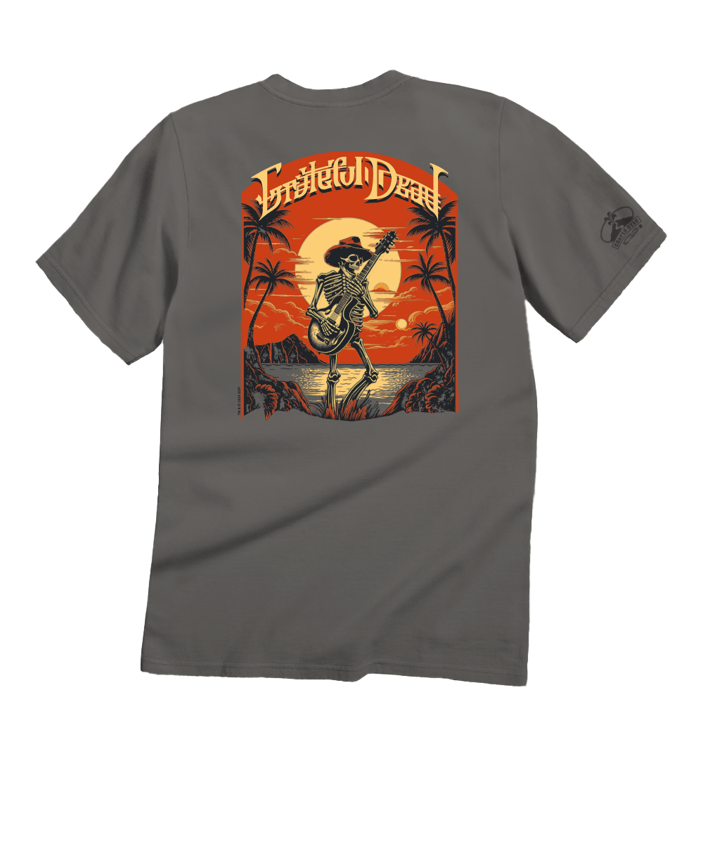 Grateful Dead Concert Poster - Crater Dyed® Short Sleeve Crewneck T-Shirt