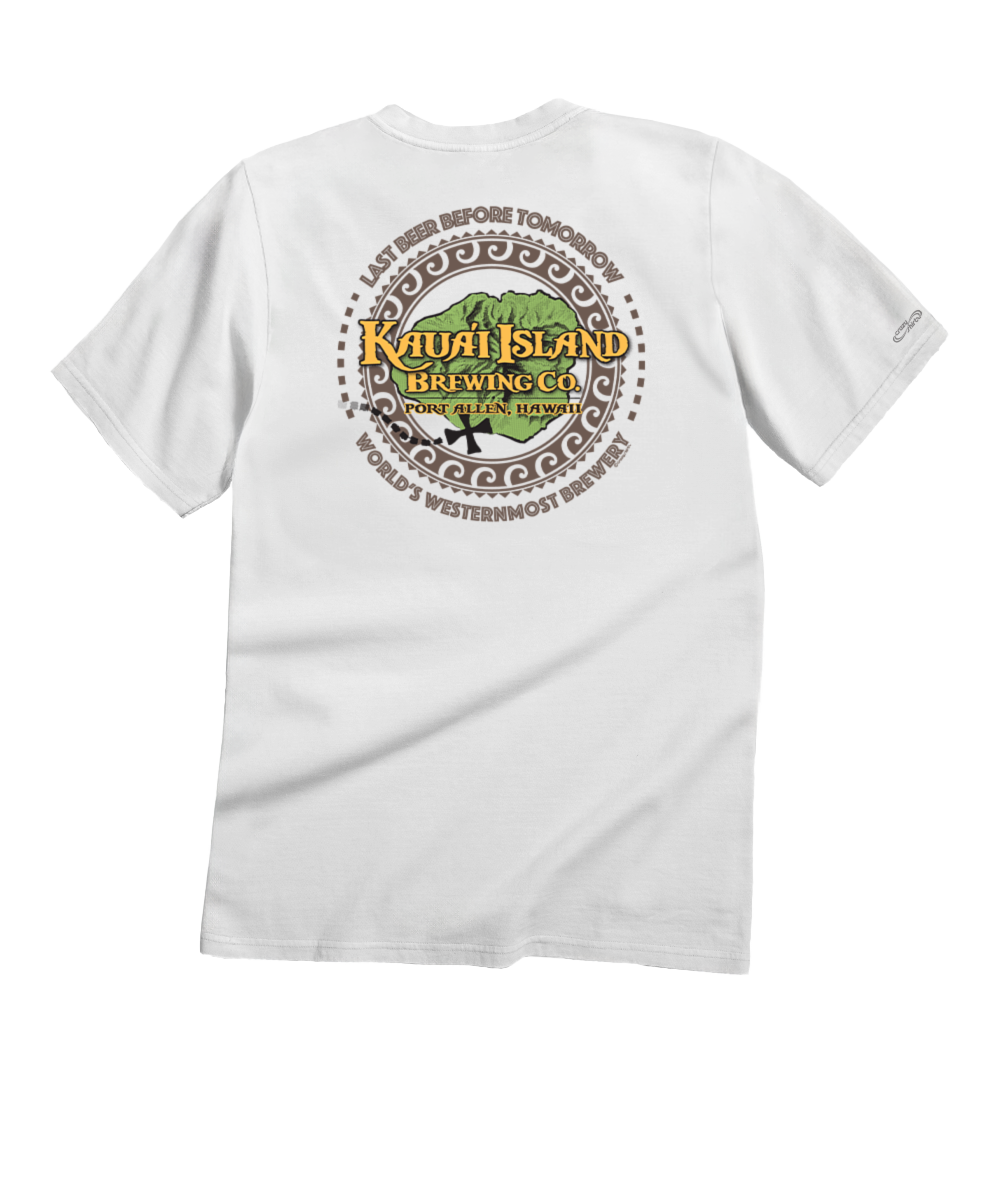 Kauai Island Brewing Co. Tribal Circle T-Shirt | Men's White Tee