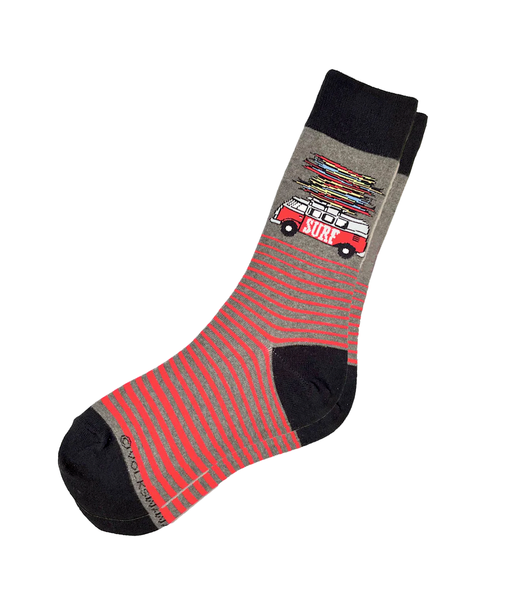 Volkswagen Surfmobile - Graphic Cotton Crew Socks