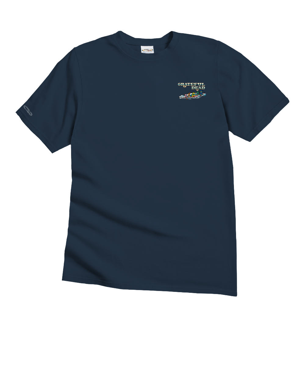 Grateful Dead Canoe Bears - Navy Short Sleeve Crewneck T-Shirt