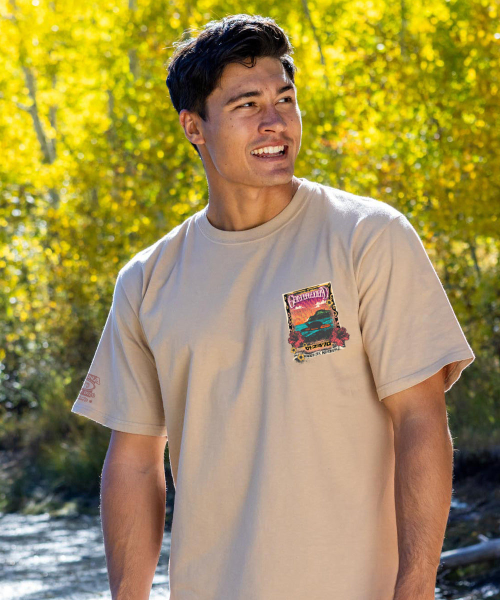 Grateful Dead Honolulu Concert - Kona Coffee Dyed Short Sleeve Crewneck T-Shirt