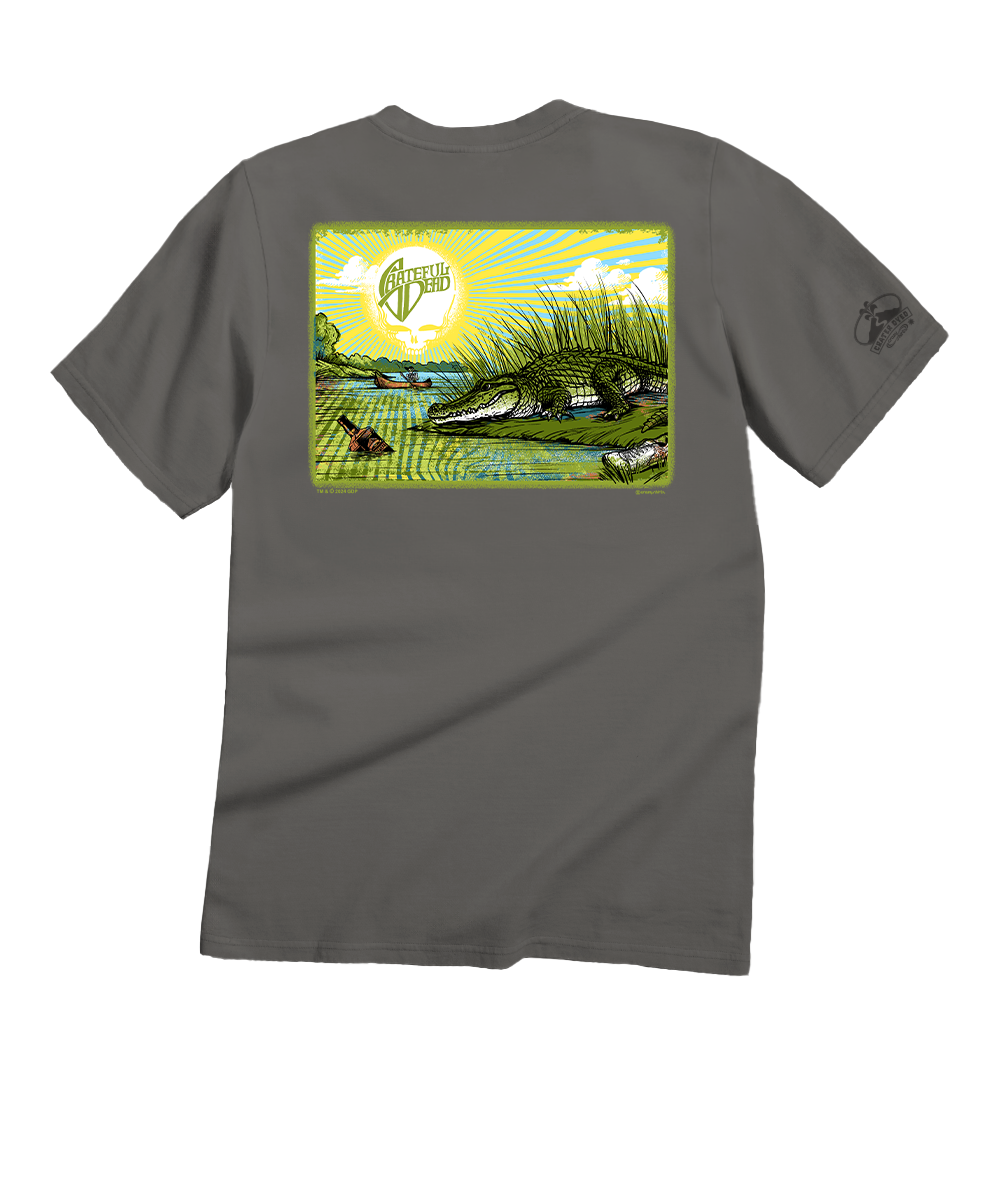 Grateful Dead Alligator - Crater Dyed® Short Sleeve Crewneck T-Shirt