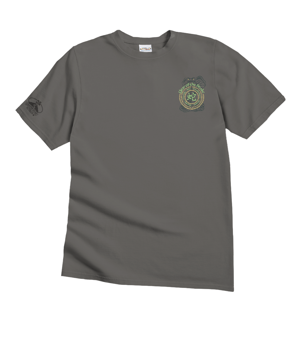 Year Of The Snake Circles 2025 - Crater Dyed® Short Sleeve Crewneck T-Shirt