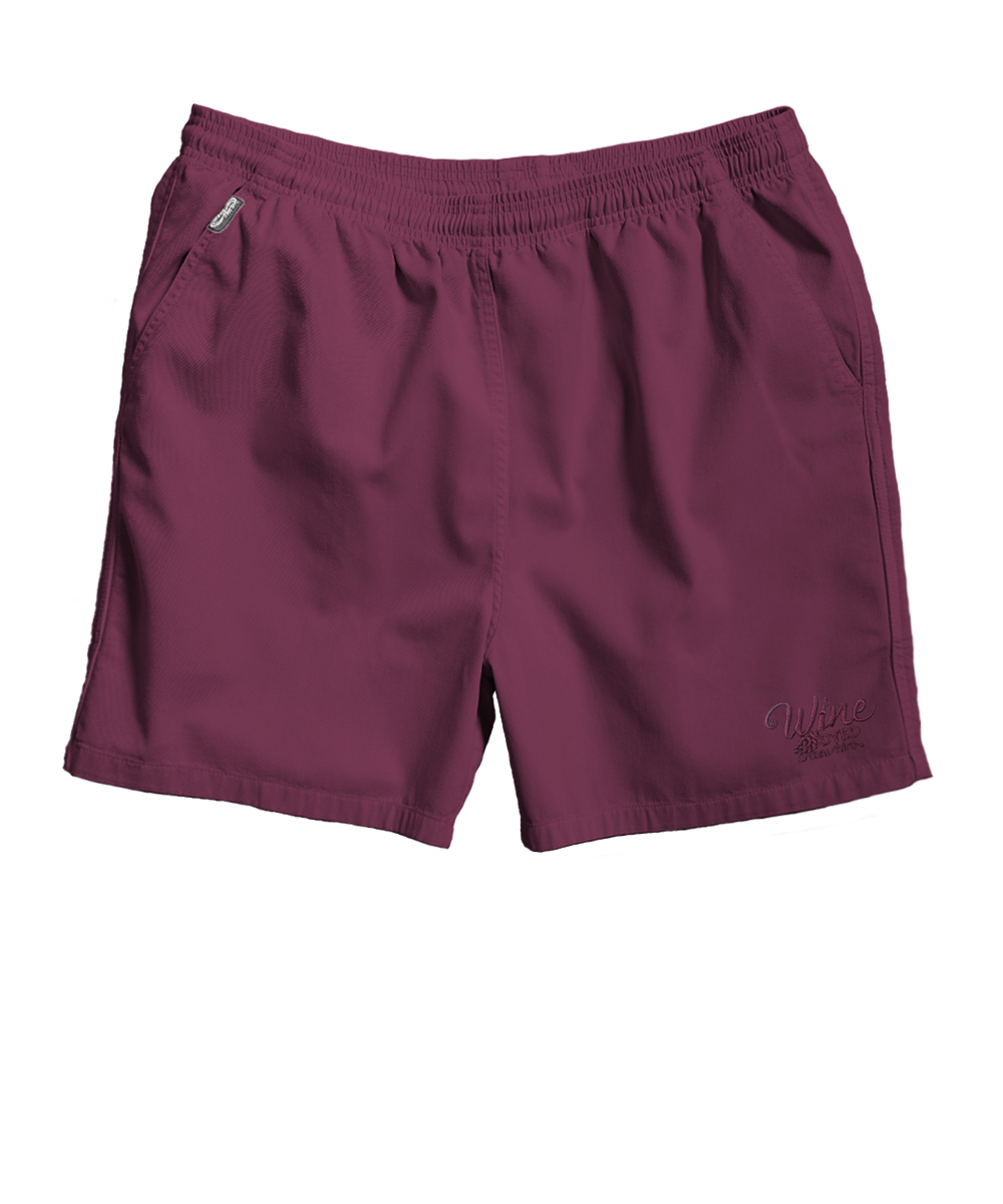 Maroon shorts on a white background View 26