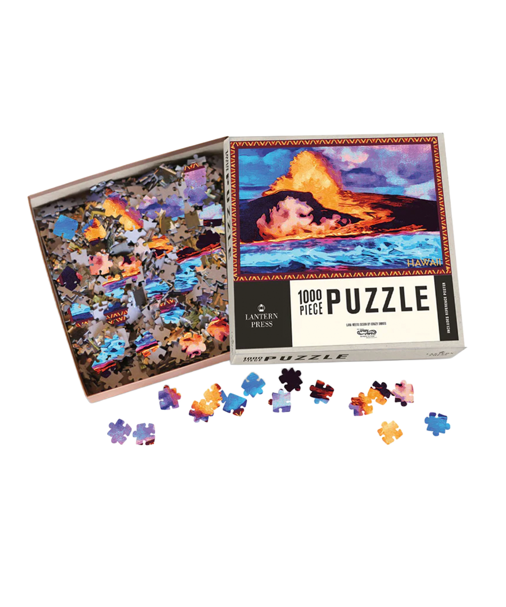 Where Lava Meets Ocean 1000-Piece Puzzle | Crazy Shirts Games